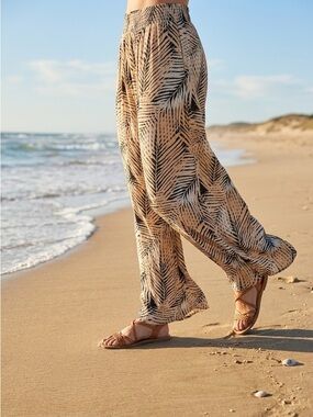 Billabong Women’s Wide Leg Palazzo Gauze Pants Size Medium